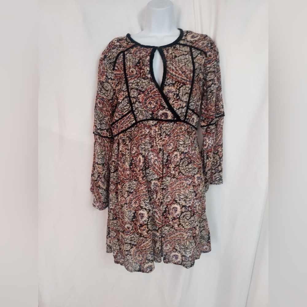 California Moon Rise Boho flare sleeves Dress. Size S/P